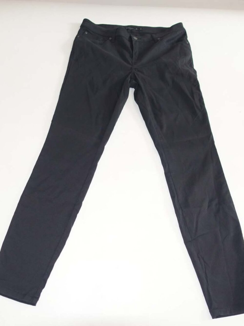 Prana Women's Briann Slim Hiking Pants Size 10 Black Mid Rise 30.5" Inseam Nylon